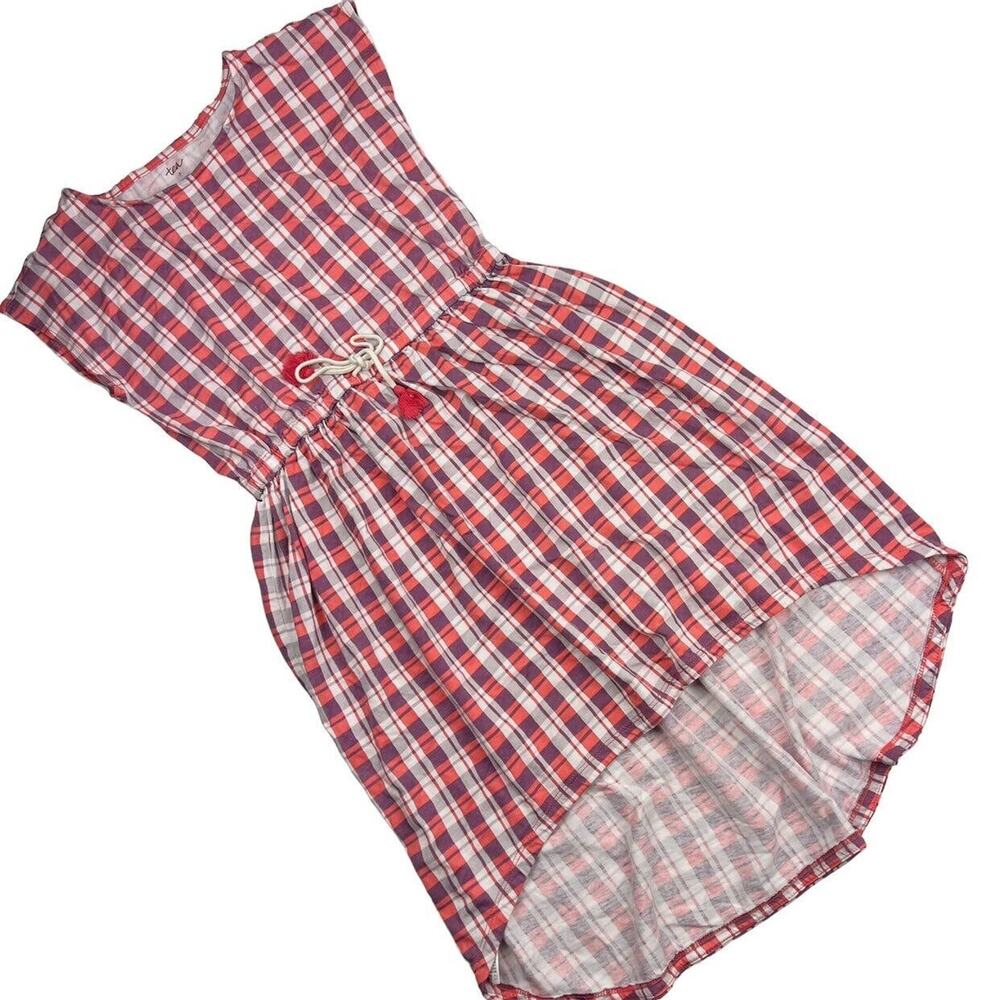 Tea Collection Plaid Tie-Waist Dress